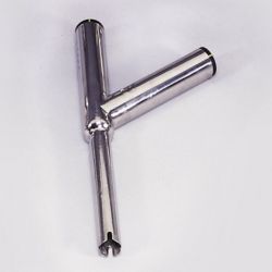 PORTACANNA ACCIAIO INOX DOPPIO