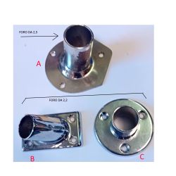 BASI INOX PER CORRIMANO
